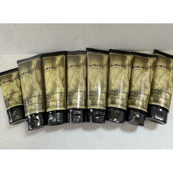 Lot of 8 WEN Anti-Frizz Styling Creme Sweet Almond Mint Chaz Dean Sealed 4oz 2oz - Picture 1 of 3